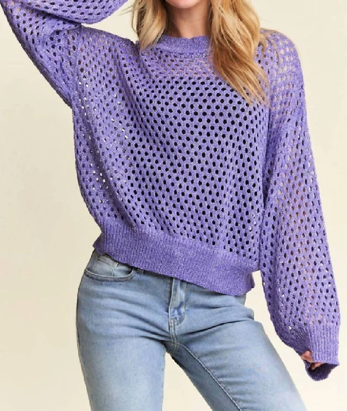 Plus Size Women's Zip - Up Fleece - Lined Sweater in Black for Extra Warmth in Cold WeatherLurex Crochet Top In Purple Plus Size Women's Zip - Up Fleece - Lined Sweater in Black for Extra Warmth in Cold WeatherLurex Crochet Top In Purple
