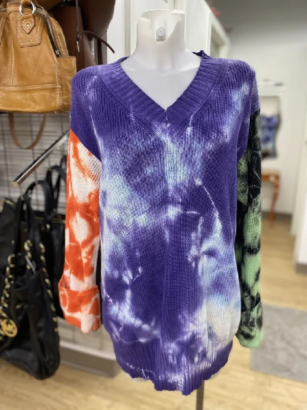 Plus Size Women's Button - Down Sweater in Mustard Yellow for a Pop of ColorMSGM oversized tie dye sweater XS Plus Size Women's Button - Down Sweater in Mustard Yellow for a Pop of ColorMSGM oversized tie dye sweater XS