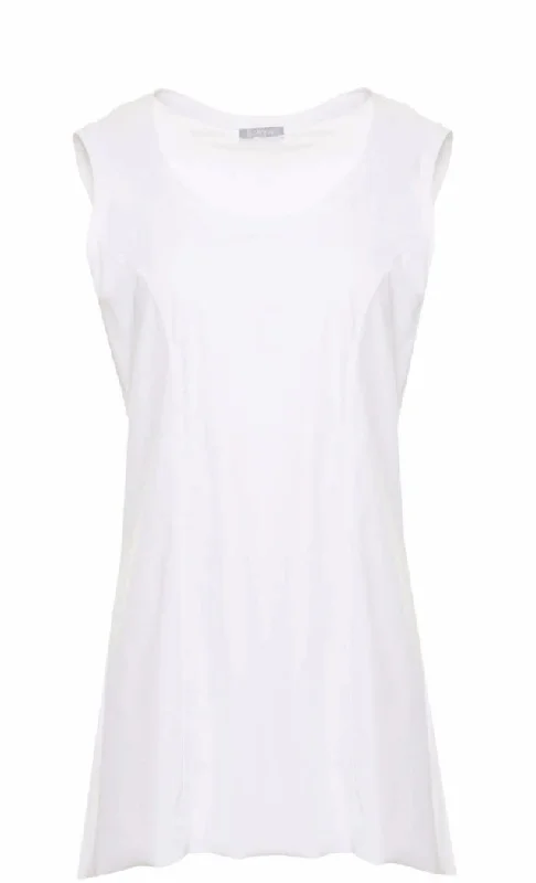 Women's Sheer Lace - Trimmed Sweater in Cream for a Delicate and Elegant AppearanceNaya White Scooped Back Cami Women's Sheer Lace - Trimmed Sweater in Cream for a Delicate and Elegant AppearanceNaya White Scooped Back Cami