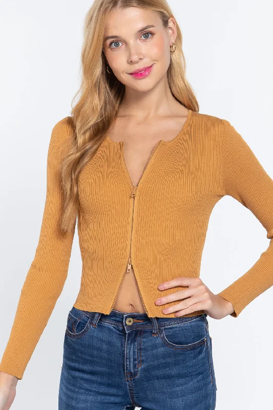 Women's Turtleneck Cashmere - Blend Sweater in Charcoal for a Sophisticated Winter EnsembleRib Sweater Top W/front Zipper Women's Turtleneck Cashmere - Blend Sweater in Charcoal for a Sophisticated Winter EnsembleRib Sweater Top W/front Zipper