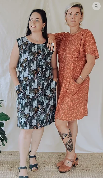 Printed Abstract Women Dress for a Modern and Artistic AppealSew To Grow Frankie Shift Dress and Top Printed Abstract Women Dress for a Modern and Artistic AppealSew To Grow Frankie Shift Dress and Top