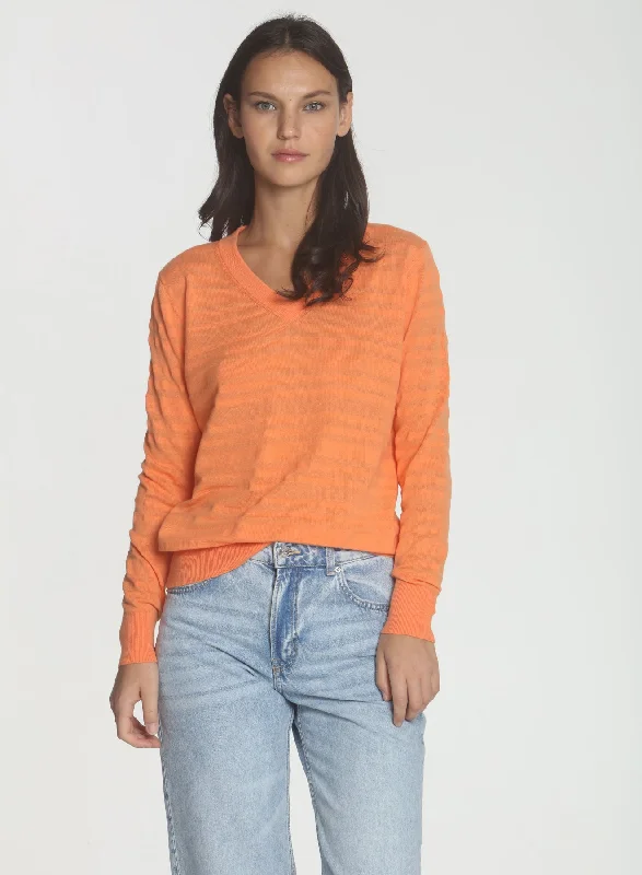 Women's Ribbed Bodycon Sweater in Red for a Sexy and Figure - Hugging LookShadow Stripe Vee - Mango Women's Ribbed Bodycon Sweater in Red for a Sexy and Figure - Hugging LookShadow Stripe Vee - Mango