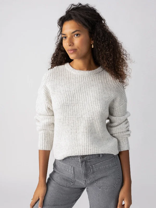 Women's Fuzzy Mohair - Blend Sweater in Light Pink for a Soft and Cozy FeelSnow Bunny Sweater Chalk Heather Women's Fuzzy Mohair - Blend Sweater in Light Pink for a Soft and Cozy FeelSnow Bunny Sweater Chalk Heather