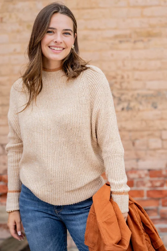 Plus Size Women's Mock - Neck Sweater in Teal with a Side Slit for a Modern TwistSolid Trim Knit Sweater Plus Size Women's Mock - Neck Sweater in Teal with a Side Slit for a Modern TwistSolid Trim Knit Sweater