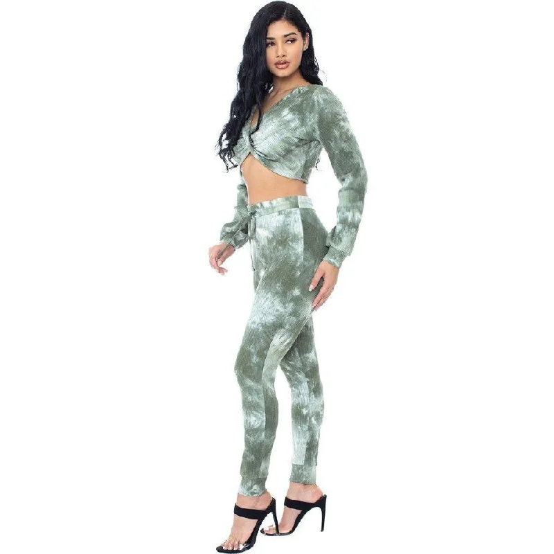 Women's Longline Boyfriend - Style Sweater in Gray for a Relaxed and Casual OutfitTie Dye Ribbed Sweater Set Women's Longline Boyfriend - Style Sweater in Gray for a Relaxed and Casual OutfitTie Dye Ribbed Sweater Set