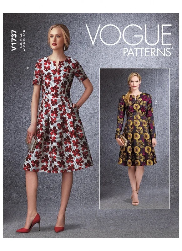 Lace - Embellished Women Dress for an Elegant and Sophisticated AppearanceVogue Dress V1737 Lace - Embellished Women Dress for an Elegant and Sophisticated AppearanceVogue Dress V1737