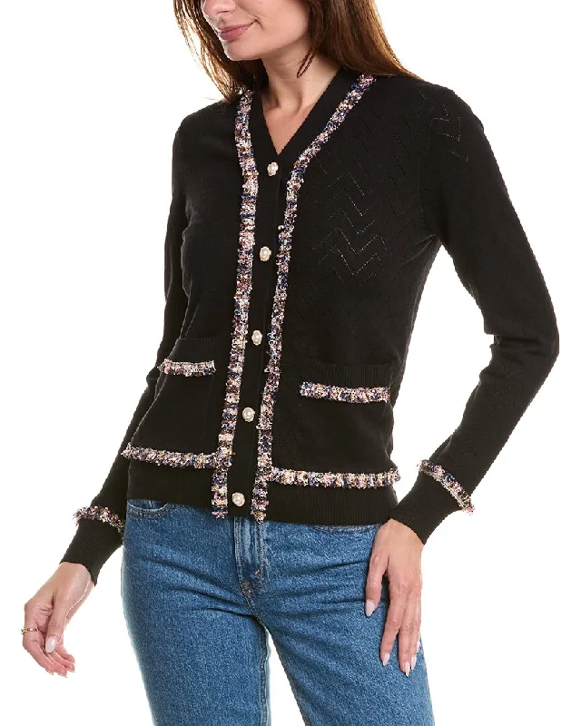 cropped women cardigan to pair with high - waisted jeansYAL New York V-Neck Cardigan cropped women cardigan to pair with high - waisted jeansYAL New York V-Neck Cardigan