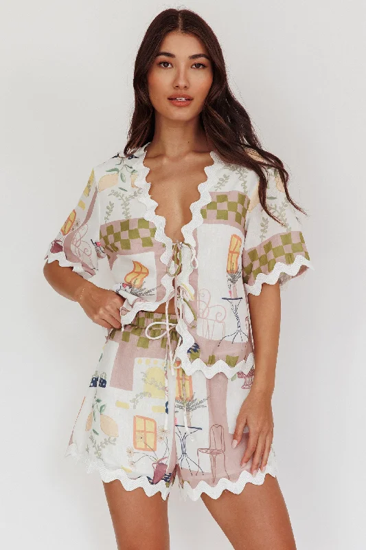 Empire Waist Women Dress to Accentuate the Bust and Conceal the WaistBreakaway Graphic Print Elastic Shorts Olive Empire Waist Women Dress to Accentuate the Bust and Conceal the WaistBreakaway Graphic Print Elastic Shorts Olive