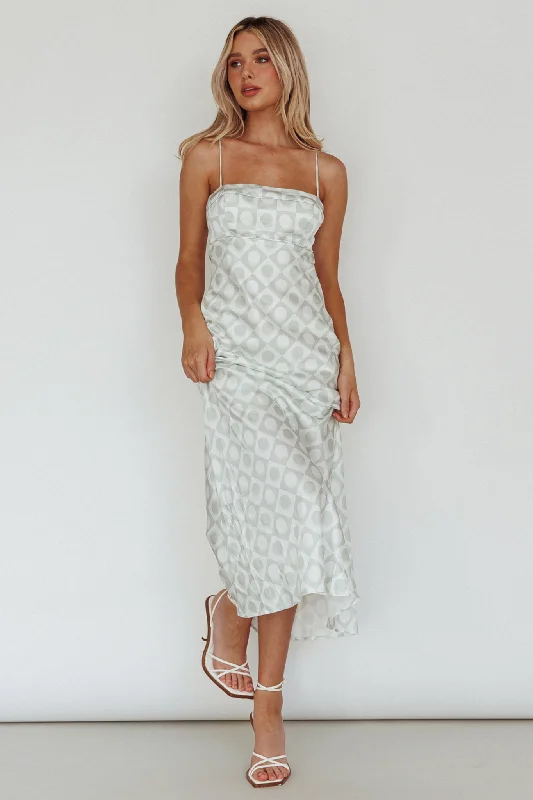 Off - the - Shoulder Women Dress for a Romantic and Feminine LookLane Cove Cami Strap Maxi Dress Print Matcha Off - the - Shoulder Women Dress for a Romantic and Feminine LookLane Cove Cami Strap Maxi Dress Print Matcha