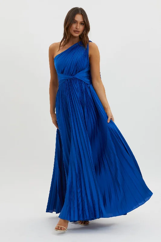 Shift Women Dress with a Simple and Classic Design for Everyday WearLaxmi Accordion Pleat Maxi Dress Royal Blue Shift Women Dress with a Simple and Classic Design for Everyday WearLaxmi Accordion Pleat Maxi Dress Royal Blue