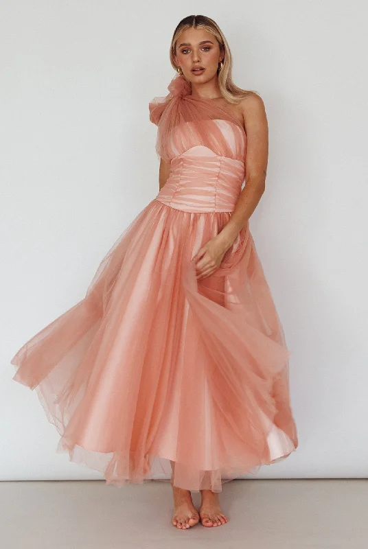 Off - the - Shoulder Women Dress for a Romantic and Feminine LookLet's Elope Bow Shoulder Midi Dress Lipstick Off - the - Shoulder Women Dress for a Romantic and Feminine LookLet's Elope Bow Shoulder Midi Dress Lipstick