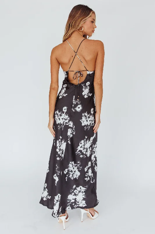 Ball Gown Women Dress with a Full Skirt for a Princess - like LookLyndel Tied Back Slip Midi Dress Black Ball Gown Women Dress with a Full Skirt for a Princess - like LookLyndel Tied Back Slip Midi Dress Black