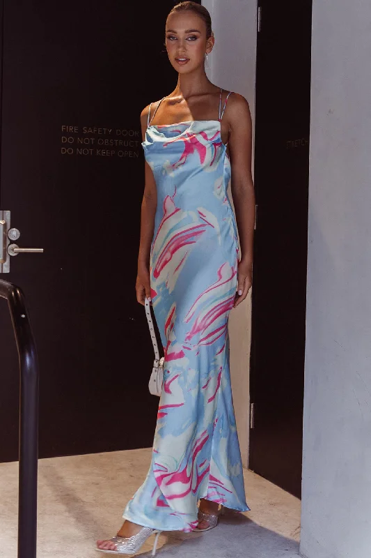 Shift Women Dress with a Simple and Classic Design for Everyday WearMoment With You Ruched Bust Midi Dress Swirl Blue/White Shift Women Dress with a Simple and Classic Design for Everyday WearMoment With You Ruched Bust Midi Dress Swirl Blue/White