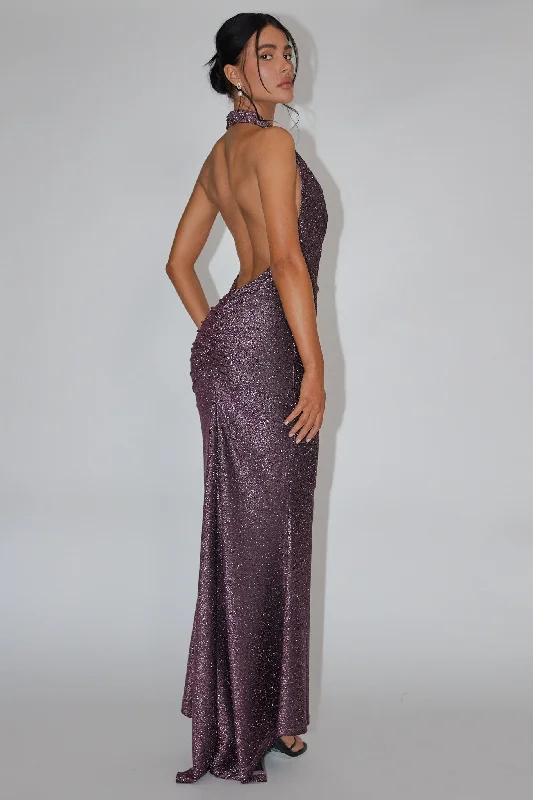 Little Black Women Dress with Sequins for a Glamorous Night OutSoleil Moon Halterneck Maxi Dress Sparkle Rose