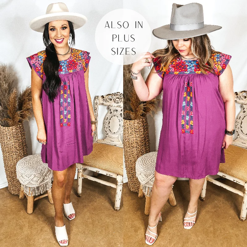 Strapless Women Dress with a Built - in Bra for Comfort and Support Strapless Women Dress with a Built - in Bra for Comfort and Support Headed For Happy Floral Embroidered Cap Sleeve Dress in Magenta Purple Strapless Women Dress with a Built - in Bra for Comfort and Support Strapless Women Dress with a Built - in Bra for Comfort and Support Headed For Happy Floral Embroidered Cap Sleeve Dress in Magenta Purple