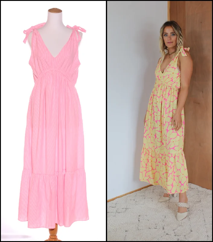 Sleeveless Women Dress in Bright Colors for Summer Parties Sleeveless Women Dress in Bright Colors for Summer Parties HEIDI FRANK - Adeline maxi dress - Neon pink stripe! 14 Sleeveless Women Dress in Bright Colors for Summer Parties Sleeveless Women Dress in Bright Colors for Summer Parties HEIDI FRANK - Adeline maxi dress - Neon pink stripe! 14