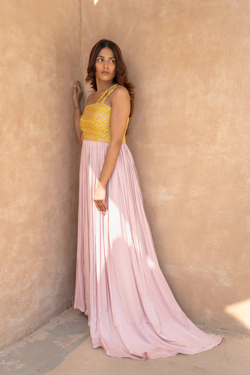 Shift Women Dress with a Simple and Classic Design for Everyday Wear Shift Women Dress with a Simple and Classic Design for Everyday Wear Pink-Yellow Braided Bustier Gather Gown Shift Women Dress with a Simple and Classic Design for Everyday Wear Shift Women Dress with a Simple and Classic Design for Everyday Wear Pink-Yellow Braided Bustier Gather Gown