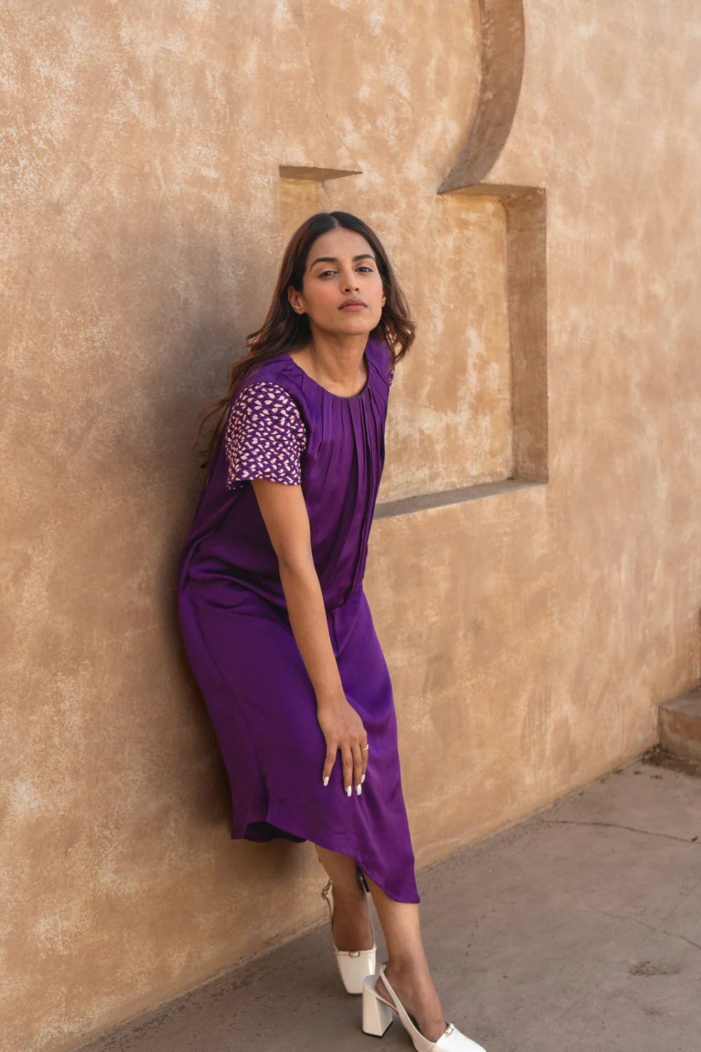 Off - the - Shoulder Women Dress for a Romantic and Feminine Look Off - the - Shoulder Women Dress for a Romantic and Feminine Look Purple-Pink Braided Sleeve Midi Dress Off - the - Shoulder Women Dress for a Romantic and Feminine Look Off - the - Shoulder Women Dress for a Romantic and Feminine Look Purple-Pink Braided Sleeve Midi Dress