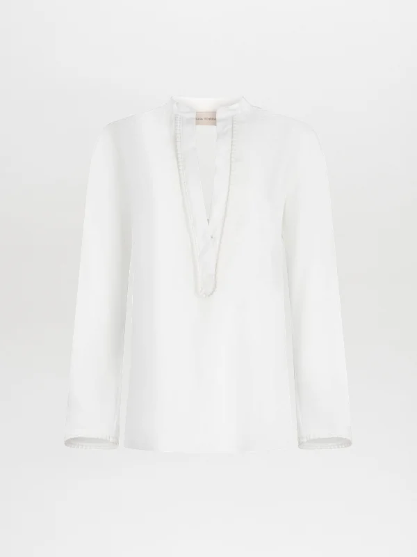 Empire Waist Women Dress to Accentuate the Bust and Conceal the Waist Empire Waist Women Dress to Accentuate the Bust and Conceal the Waist Shera Blouse White Empire Waist Women Dress to Accentuate the Bust and Conceal the Waist Empire Waist Women Dress to Accentuate the Bust and Conceal the Waist Shera Blouse White
