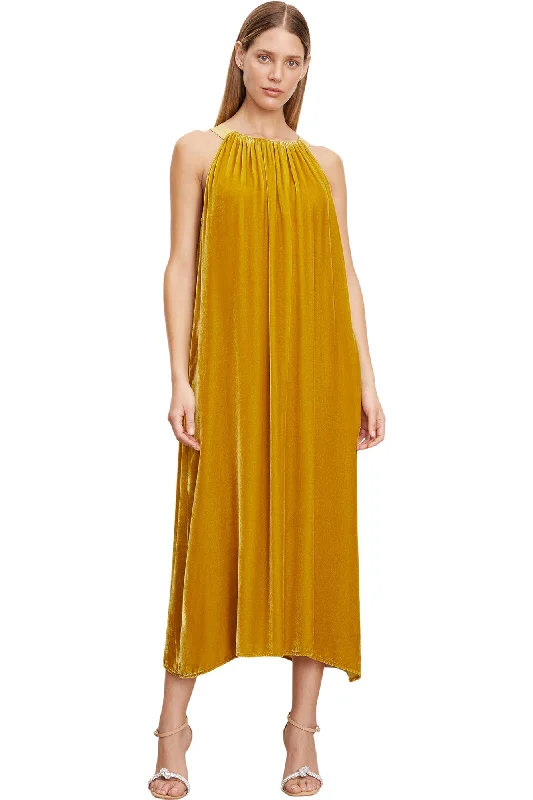Halter Neck Women Dress to Show Off the Shoulders and Neckline Halter Neck Women Dress to Show Off the Shoulders and Neckline Velvet Maren Silk Velvet Tank Dress Halter Neck Women Dress to Show Off the Shoulders and Neckline Halter Neck Women Dress to Show Off the Shoulders and Neckline Velvet Maren Silk Velvet Tank Dress