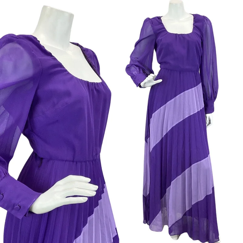Long - Sleeve Women Dress in Velvet for a Luxurious Winter Look Long - Sleeve Women Dress in Velvet for a Luxurious Winter Look VINTAGE 60s 70s PURPLE LILAC PLEATED SHEER SLEEVE DISCO BOHO FOLK MAXI DRESS 8 Long - Sleeve Women Dress in Velvet for a Luxurious Winter Look Long - Sleeve Women Dress in Velvet for a Luxurious Winter Look VINTAGE 60s 70s PURPLE LILAC PLEATED SHEER SLEEVE DISCO BOHO FOLK MAXI DRESS 8