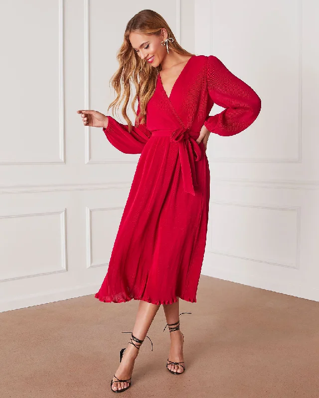 Midi dresses with button - front designs for a classic touchCamina Tie Waist Long Sleeve Midi Dress Midi dresses with button - front designs for a classic touchCamina Tie Waist Long Sleeve Midi Dress