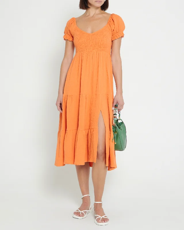 Midi dresses with metallic threads for a glamorous evening eventLanna Dress