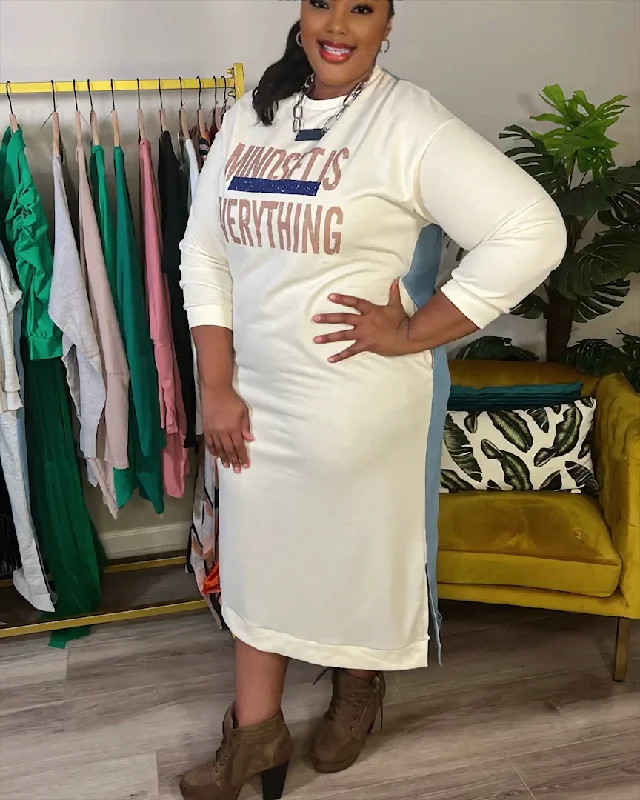 Midi dresses with V - necklines for a flattering and elongating effectMindset is Everything Maxi Dress Midi dresses with V - necklines for a flattering and elongating effectMindset is Everything Maxi Dress