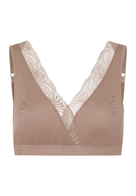 supportive underwire bras for large bustsMilea Soft Cup Bra | Mocha 70979-2819
