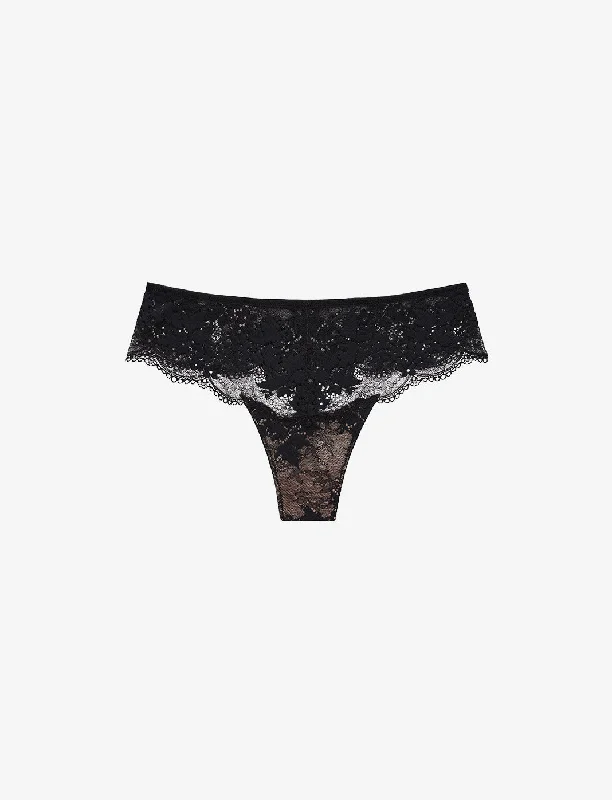lace trimmed women bra and panty setsAll Day Lace Thong
