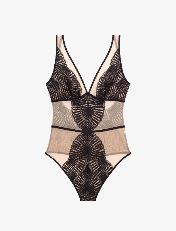 quick dry women bra and panty sets for active lifestylesFleur Lace Unlined Bodysuit