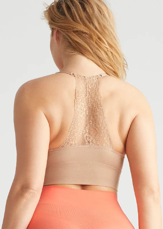 multi - way women bra and panty sets for versatile stylingUltralight Lace Back Unlined Bralette - Seamless multi - way women bra and panty sets for versatile stylingUltralight Lace Back Unlined Bralette - Seamless