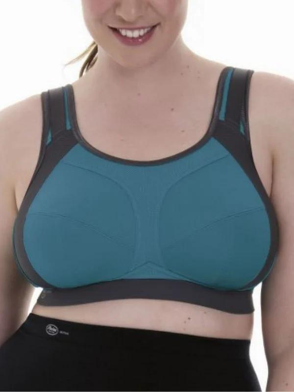 medium impact women sport bra for cyclingExtreme Control F-K Sports Bra - Peacock/Anthracite medium impact women sport bra for cyclingExtreme Control F-K Sports Bra - Peacock/Anthracite