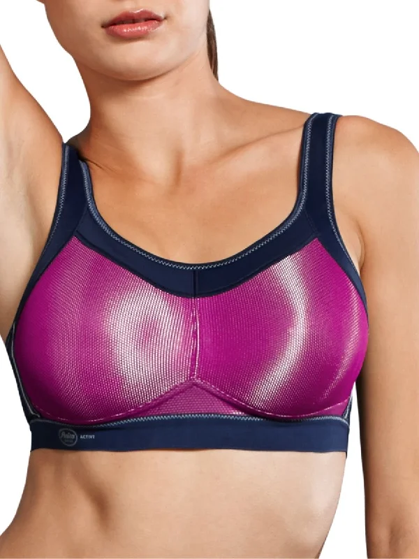 seamless women sport bra for smooth under clothesMomentum Sports Bra - Fuchsia