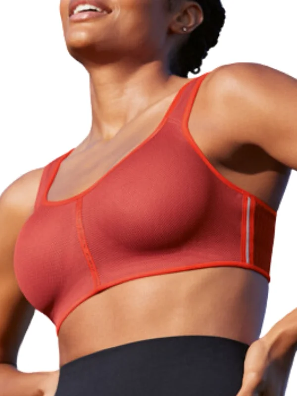 maternity women sport bra for expectant mothersPanAlp Air Sports Bra - Henna/Fiesta