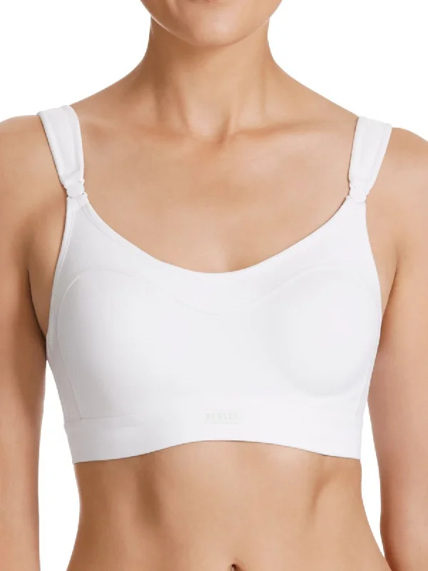 nursing women sport bra for breastfeeding easeUltimate Performance Crop Top - White