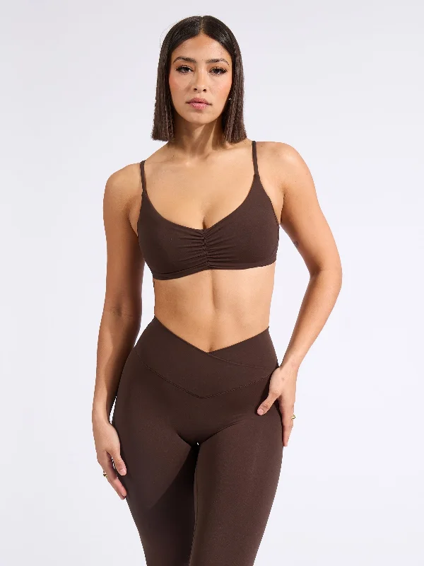 compression women sport bra for muscle supportButtercup Sports Bra - Cold Brew