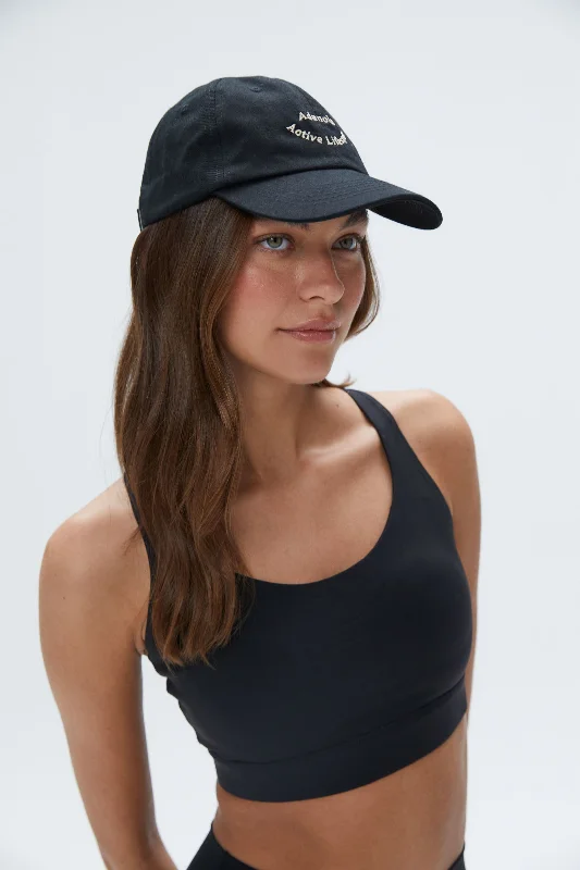 convertible women sport bra for versatilityActive Lifestyle Cap -  Black/Nude
