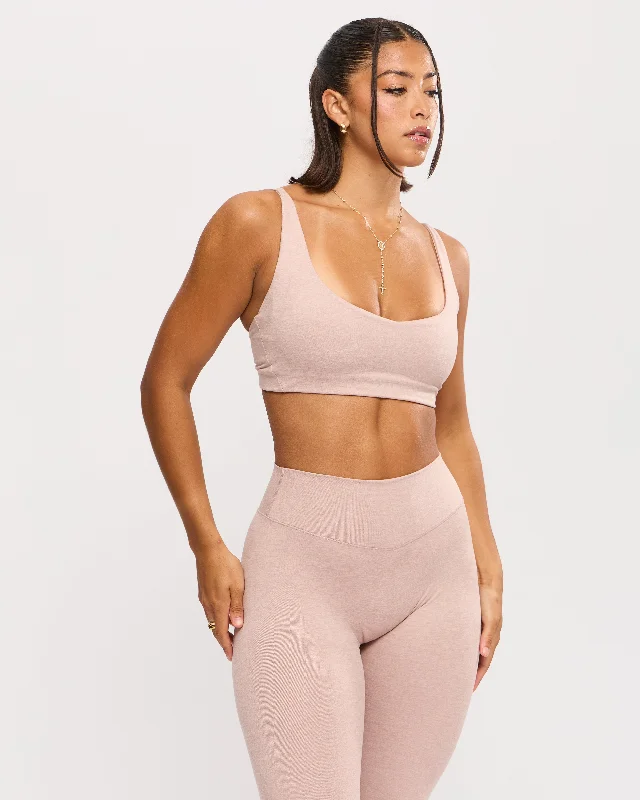 sequined women sport bra for a sparkly effectDream Heathered Sports Bra - Berry Ice