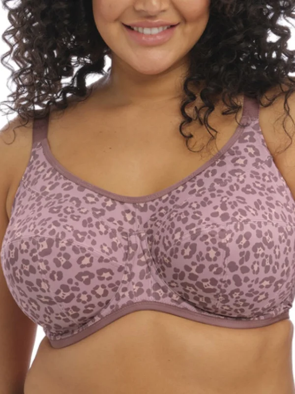 sleep women sport bra for comfortable restEnergise Sports Bra - Dusky Leopard