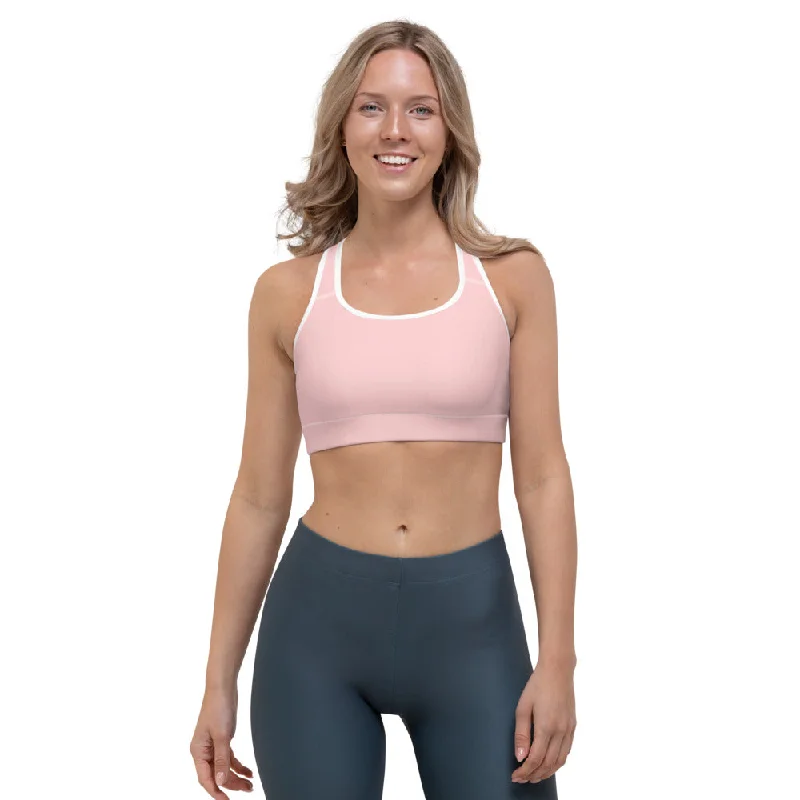 petite adjustable strap women sport braSakura Pink Sports Bra