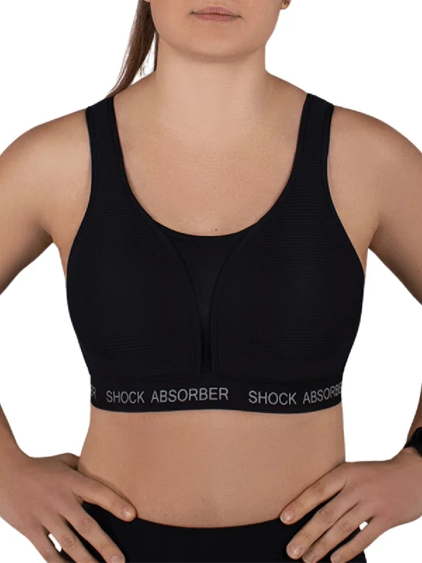moisture wicking women sport bra for drynessUltimate Run Padded Sports Bra - Black/Silver moisture wicking women sport bra for drynessUltimate Run Padded Sports Bra - Black/Silver