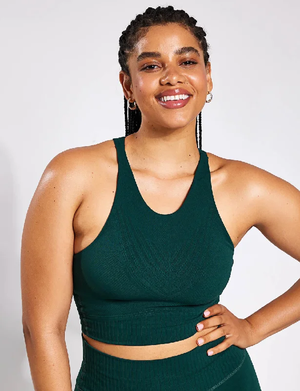 anti - odor women sport bra for freshnessFull Circle Seamless Bra - Rainforest