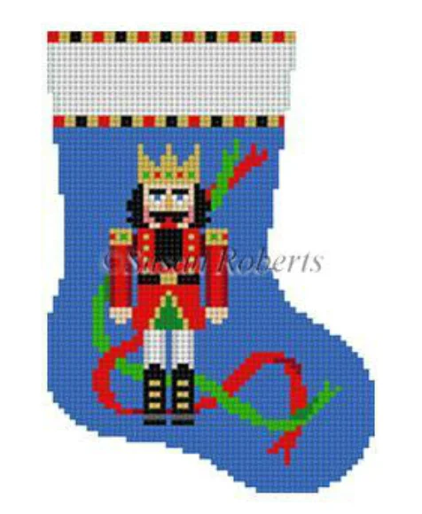 5405 Nutcracker in Ribbons Mini Stocking