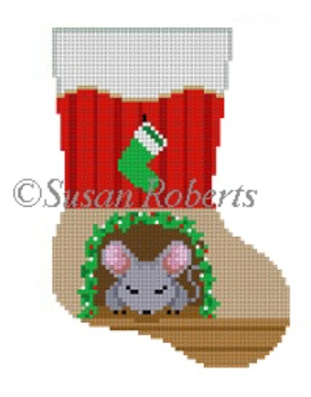 5458 Sleeping Mouse Mini Stocking