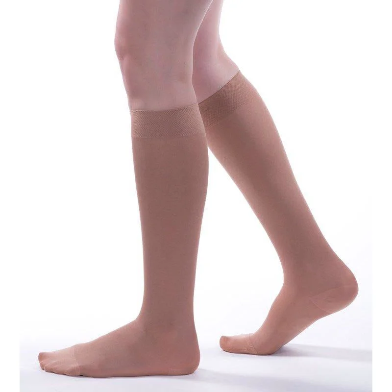 Women's ribbed knee - high socks for a classic lookAllegro Soft Microfiber Knee High 20-30 mmHg #252/253