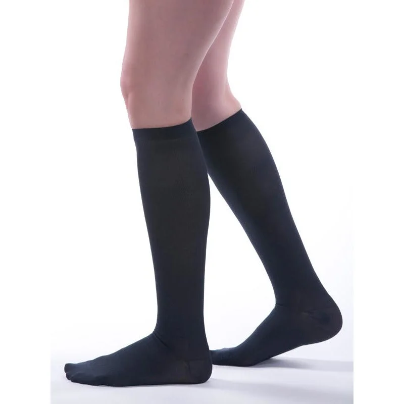 Women's sheer over - the - knee socks for a sexy appealAllegro Premium Women's Ribbed Dress Socks 15-20 mmHg #247