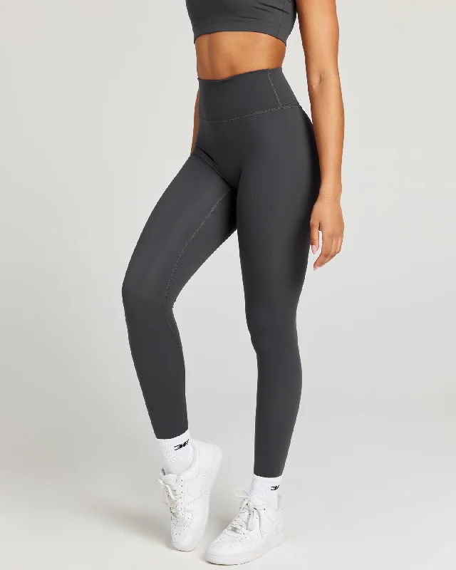 women tights with a control top for shapingAura SF Leggings - Charcoal