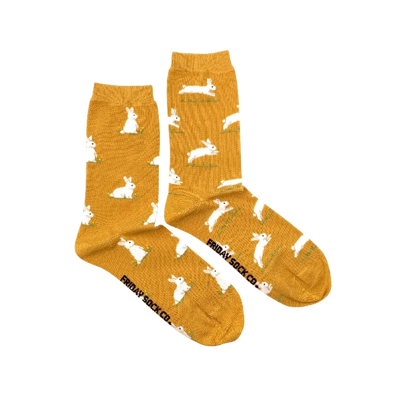 Women's thermal socks for cold weatherBunny Mismatched Socks