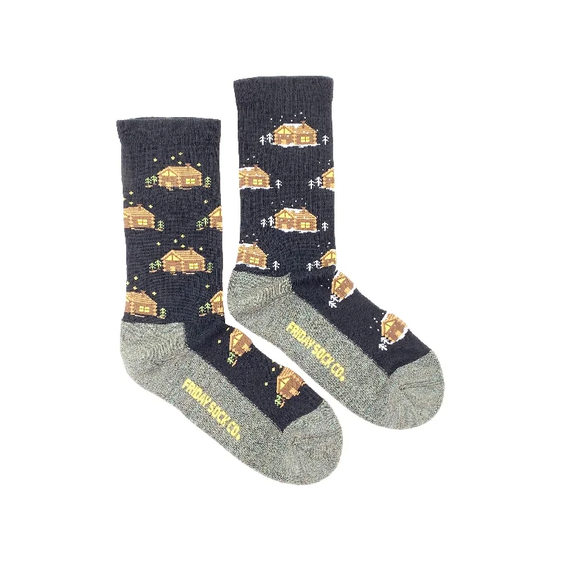 Women's spandex - infused socks for stretchCabin Merino Wool Socks